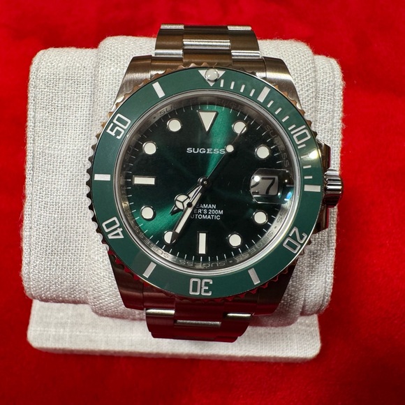 Sugess Diver Watch – NH35 Automatic Sapphire Crystal Ceramic Bezel Green